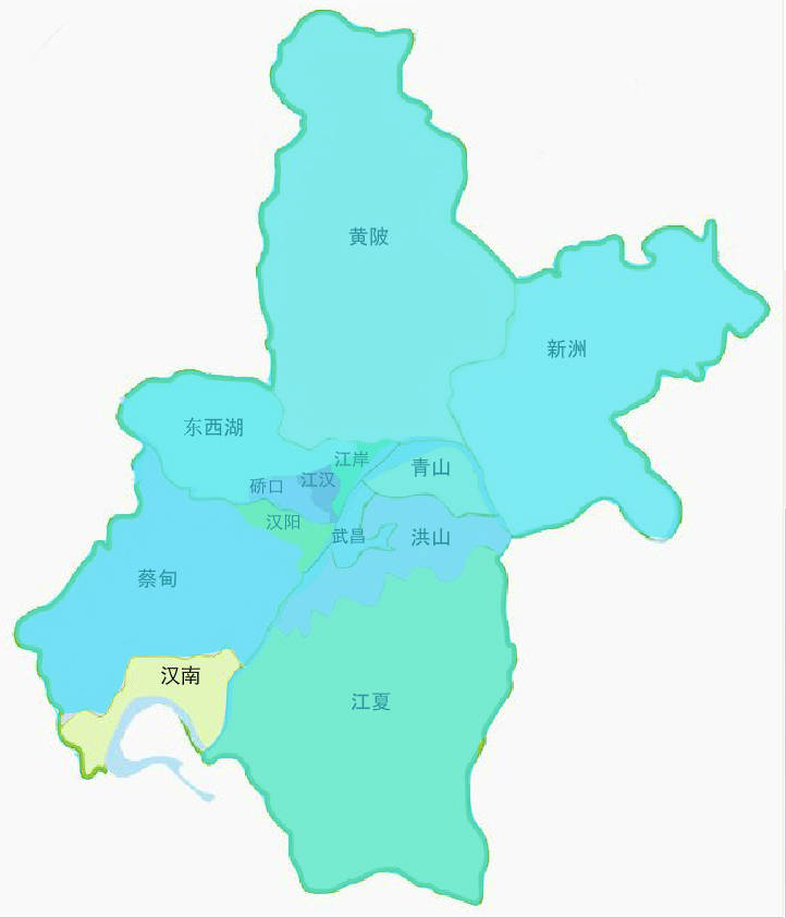 武汉行政区划_武汉行政区划图