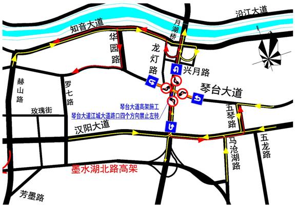 28日起,武汉汉阳、武昌道路施工限行 如何绕行