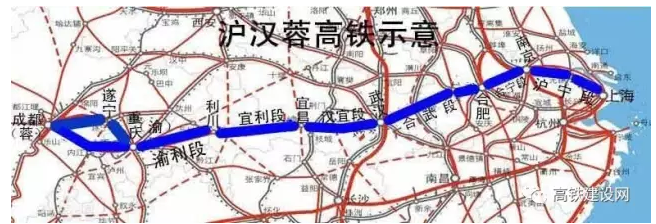沿江高铁湖北段经过这11个市县区 3小时达上海